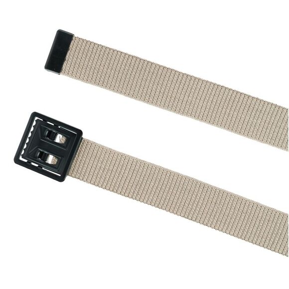 CTM Men's Big & Tall Military Grade Belt with Open Face Buckle - Picture 2 of 2